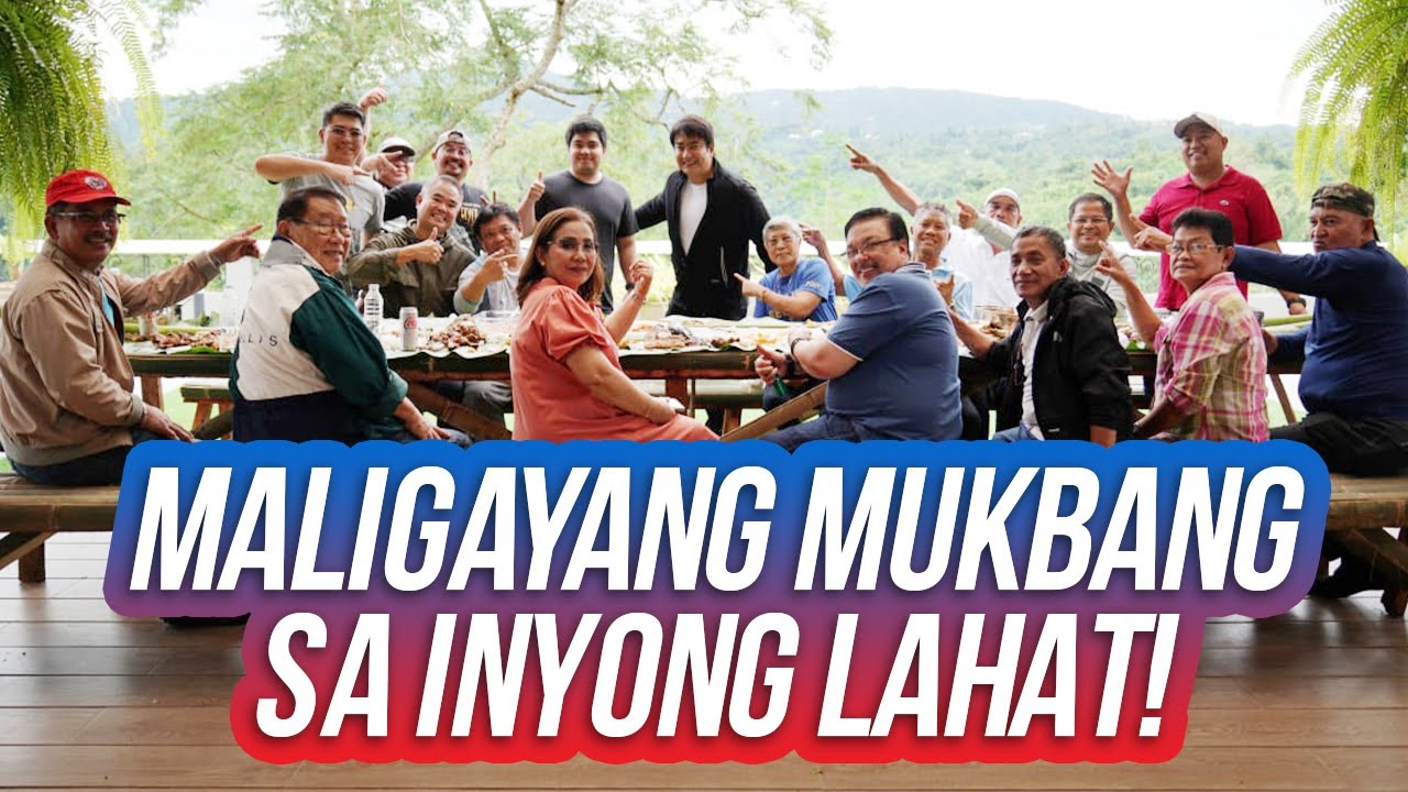 MALIGAYANG MUKBANG SA INYONG LAHAT! Boodle Fight w/ my Loyal Staff | Ramon Bong Revilla Jr. Vlogs