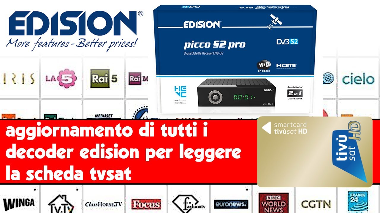 Picco S2 Pro Aggiornamento decoder Edision scheda Tvsat Gold