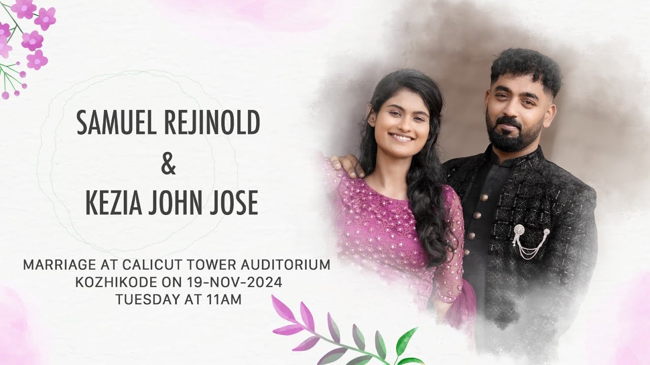 WEDDING LIVE STREAM | SAMUEL REGINOLD & KEZIA JOHN JOSE