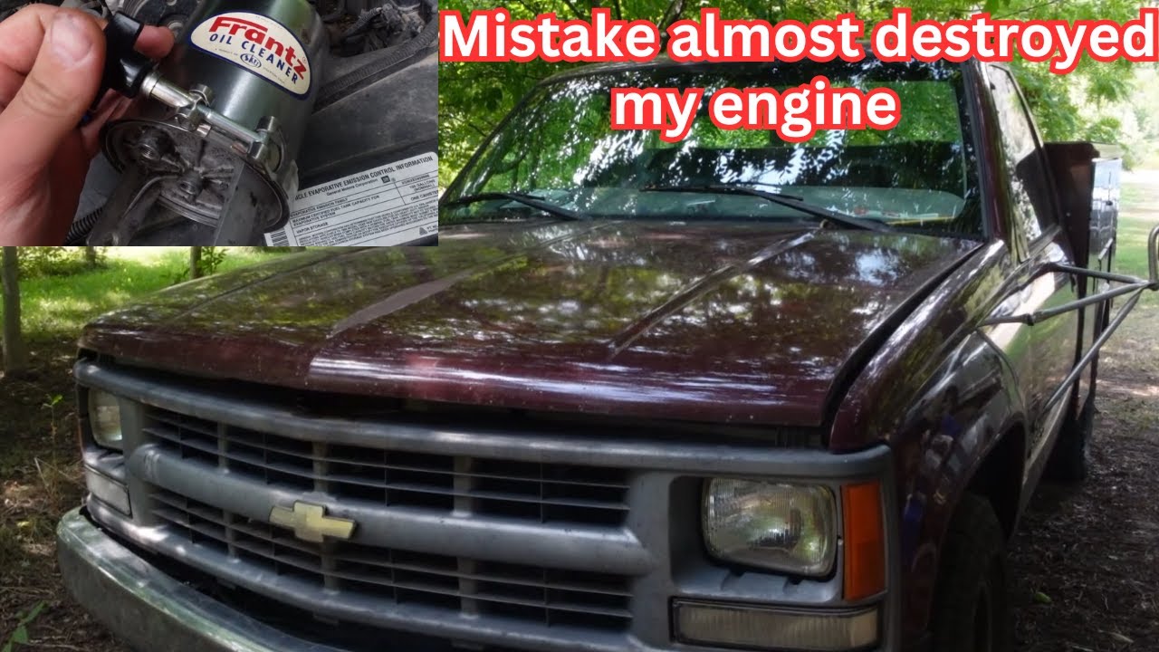 Frantz toilet paper bypass oil filter install on a chevy 2500 350