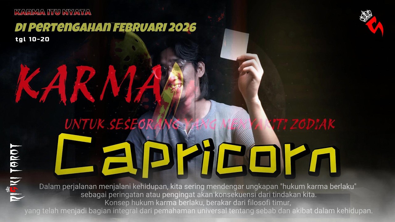 KARMA,TABUR TUAI,yang dirasakan orang yang menyakiti zodiak Capricorn di awal bulan Februari 2026