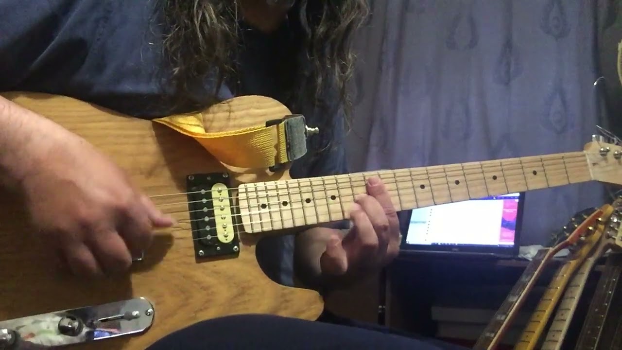 2 piece Korina Telecaster 12 bar boogie woogie in E