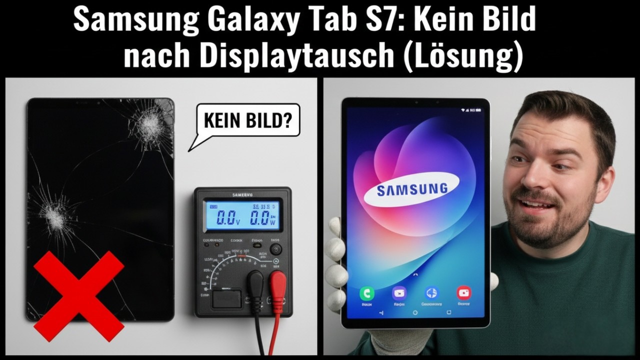 Samsung Tablet: Displaytausch fehlgeschlagen? Das war der Fehler!