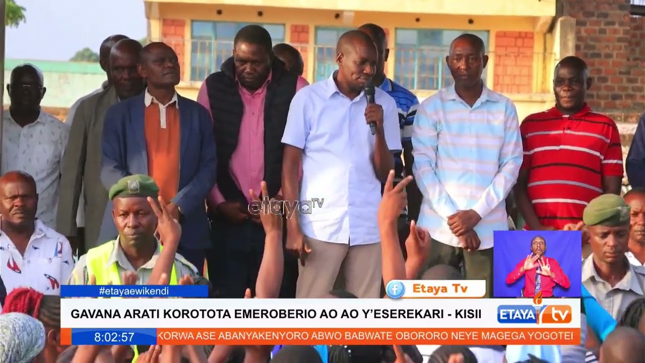 Gov Simba Arati tours the proposed modern Suneka market assures traders and residents of completion