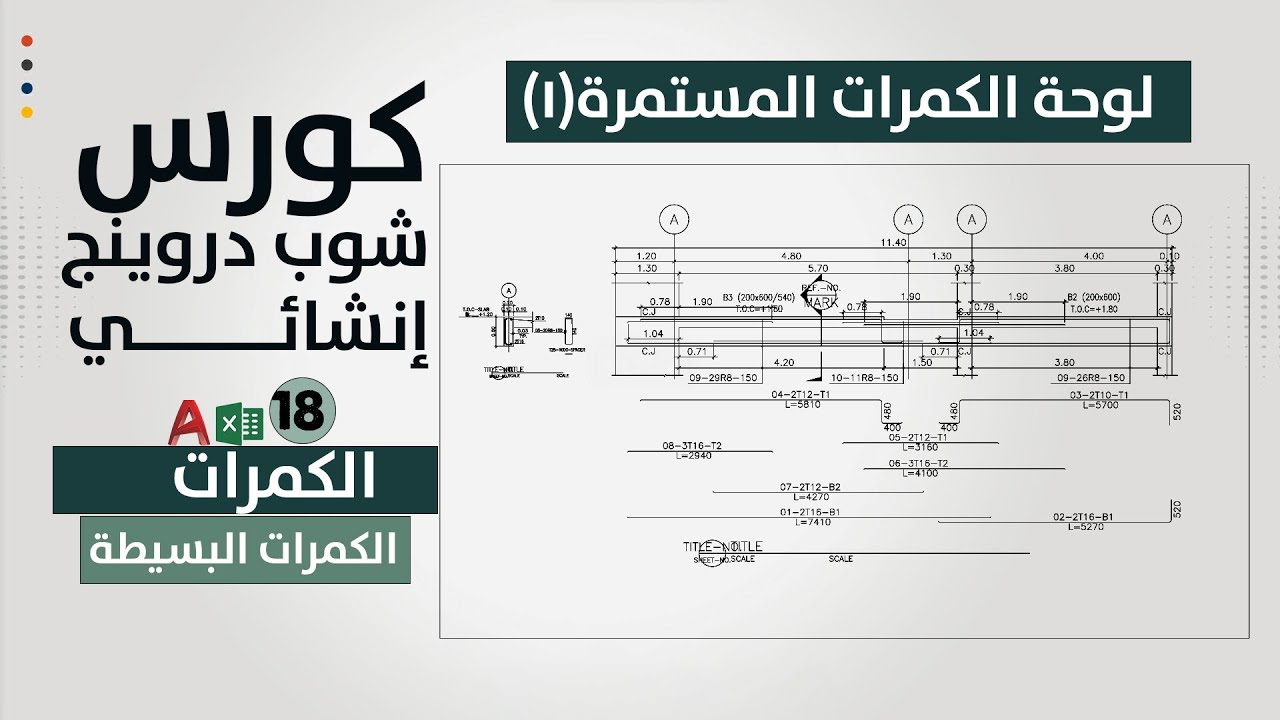 شوب دروينج الكمرات المستمرة (الجزء الاول)