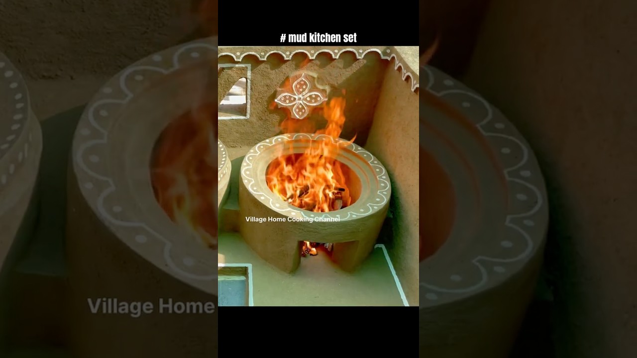 traditional mud kitchen |mitti ka kitchen set | mitti ka chulha  #chulha #oven #woodstove #primitive
