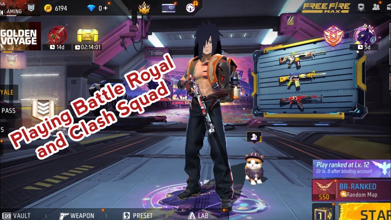 Freefire Game play|| Challenge to play Battle Royale and Clash Squad || Getting Booyah #freefire 