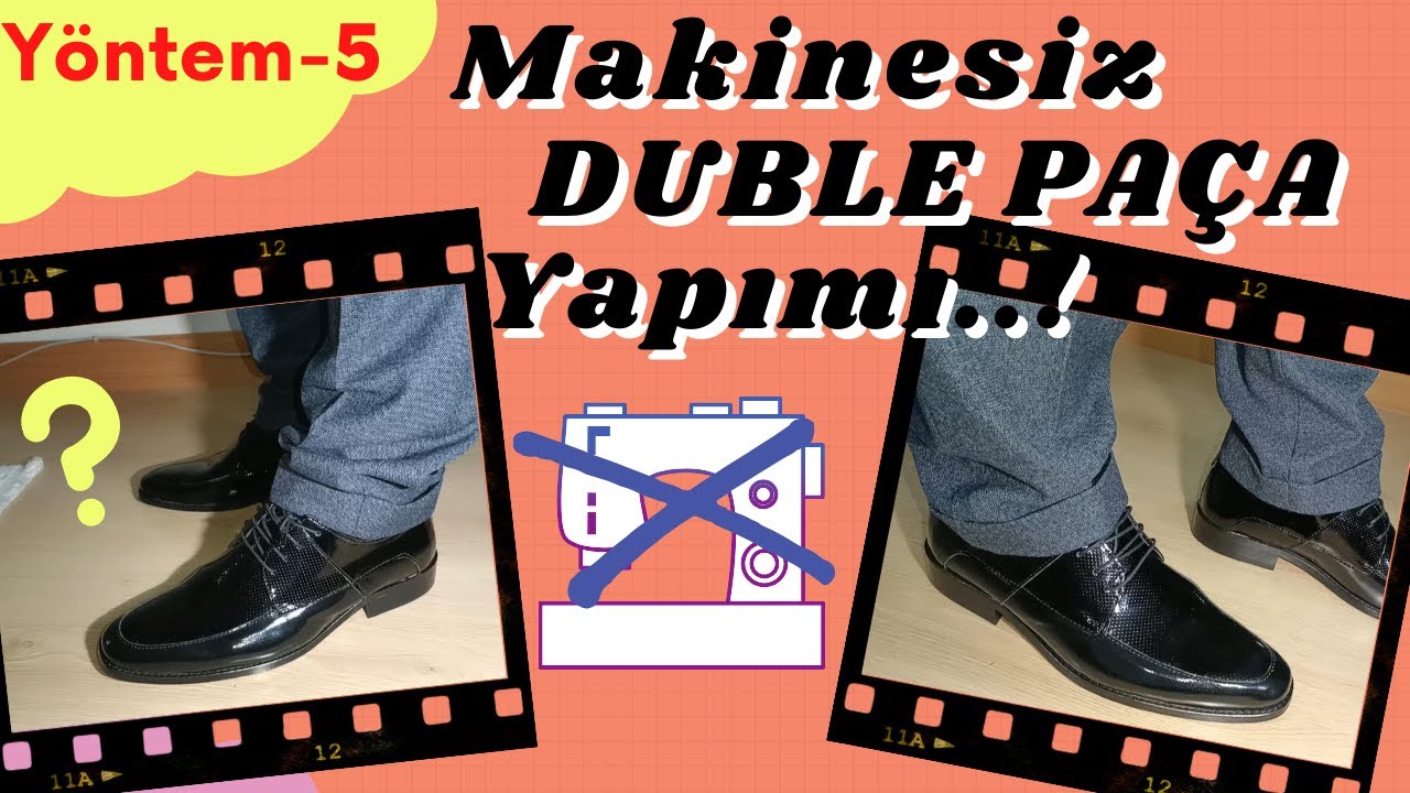 MAKİNESİZ ELDE DUBLE PAÇA YAPIMI - Pantolon Paça Kısaltma