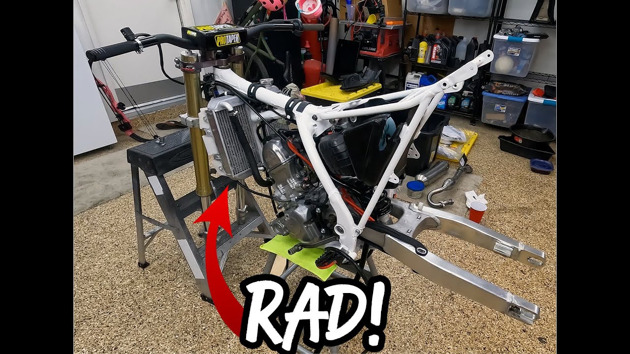 Crf150R Supermoto Build: Radiators, Carb, and Harness Install