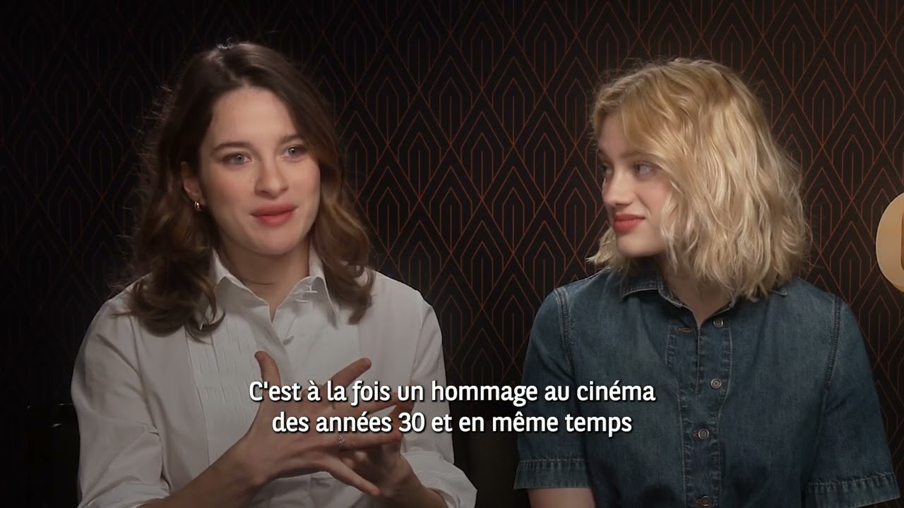 Interview de Rebecca Marder et Nadia Tereszkiewicz - MON CRIME