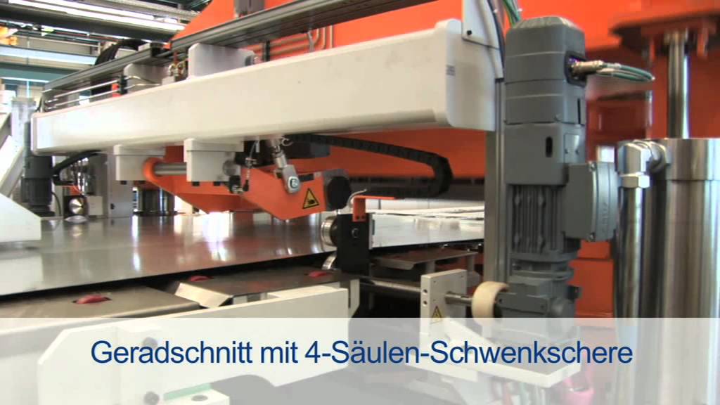 Platinenschneidanlage mit Querteilschere