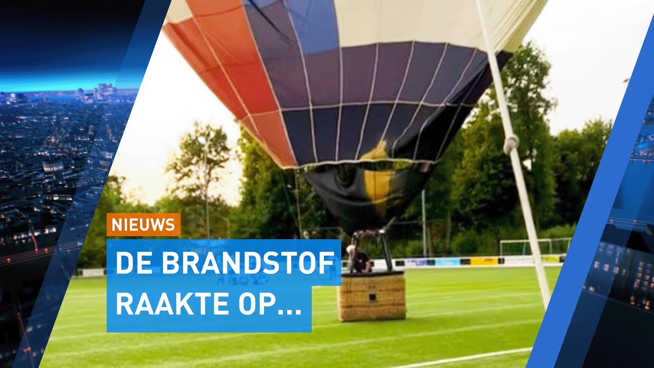 Luchtballon maakt noodlanding op middenstip van voetbalclub in Limburg | Hart van Nederland