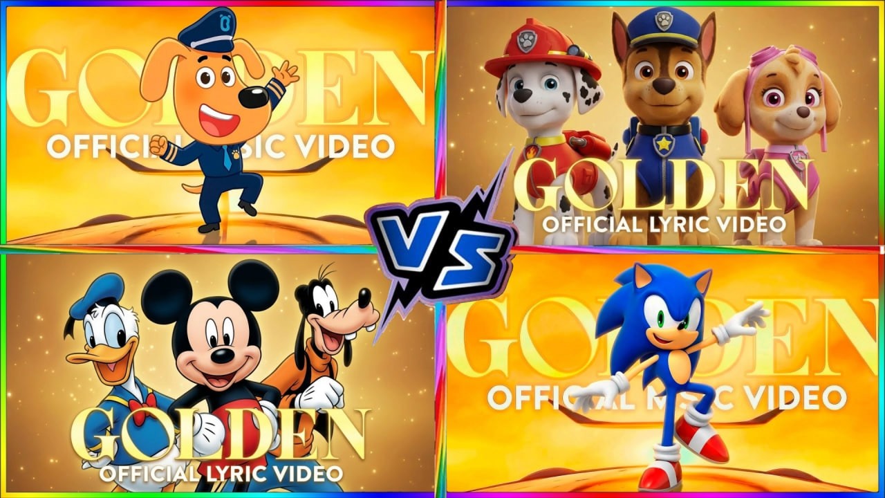 SHERİFF LABRADOR🆚PAW PATROL🆚MİCKEY MAUSE🆚SONİC GOLDEN MEGA BATTLE#57