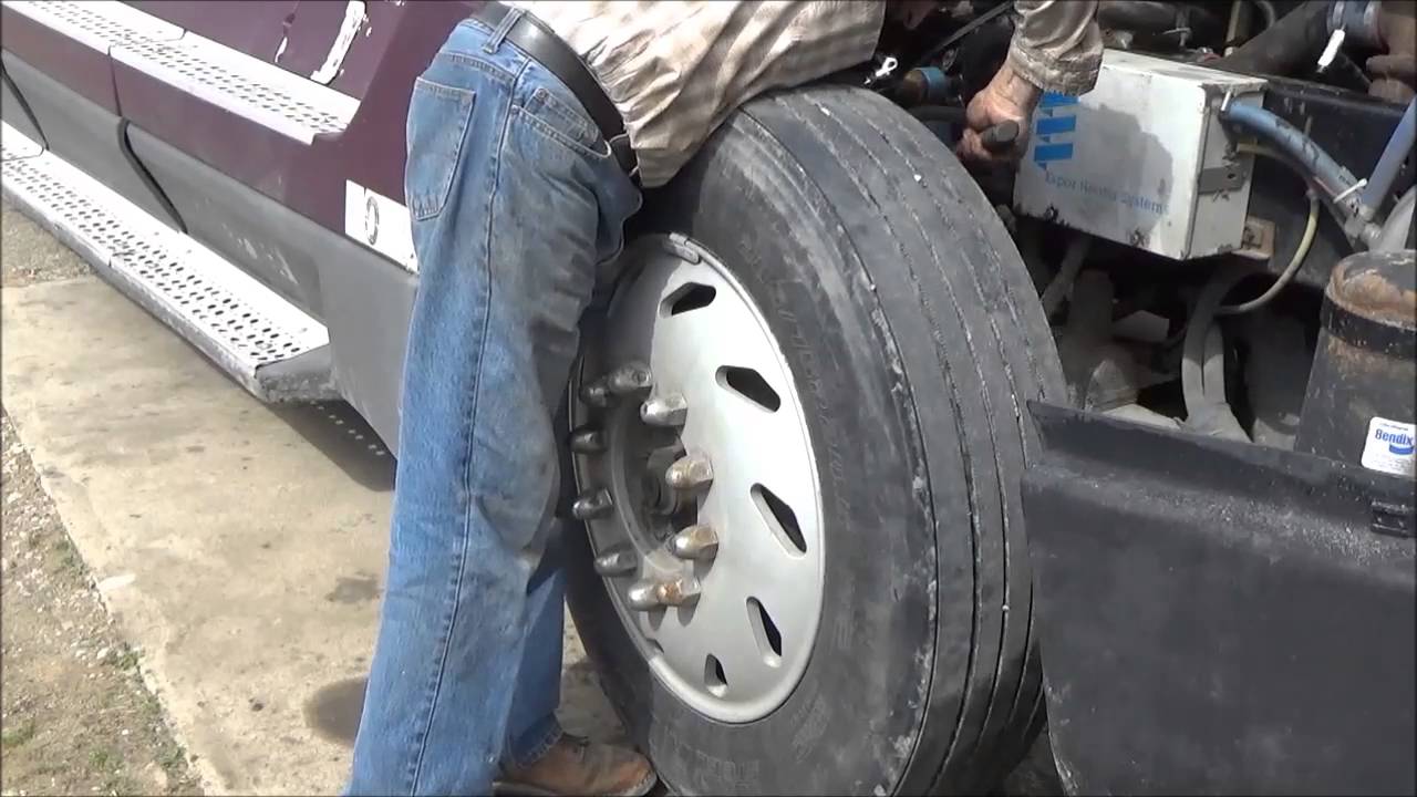 How to check and ballance big truck tire at home