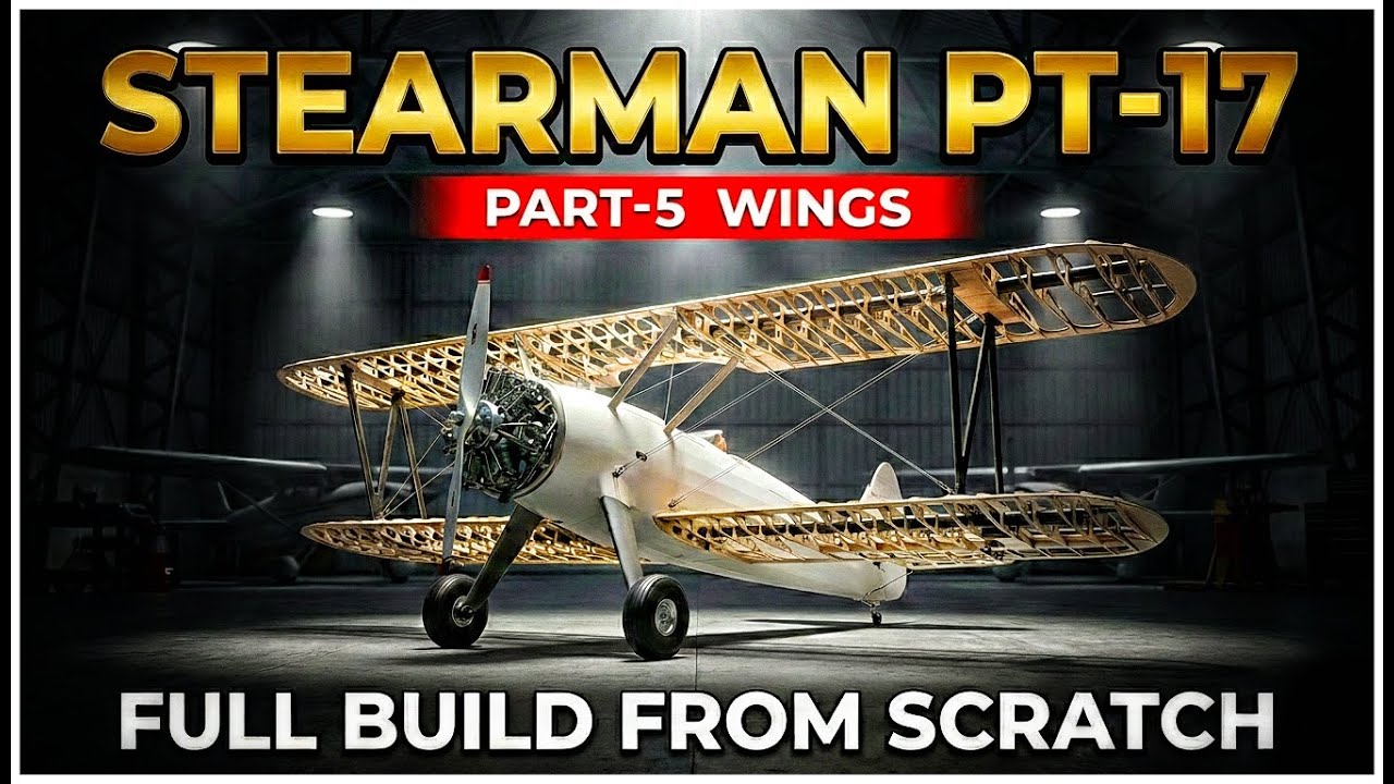 Scratch Building a HUGE Stearman PT-17: Old School Meets High Tech! (Part 5)