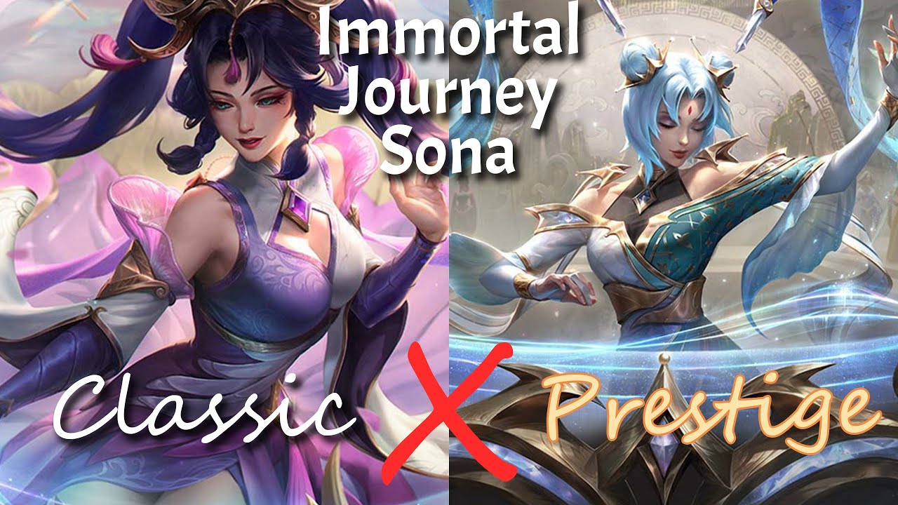 What is PRESTIGE about Immortal Journey Sona? | Skin Comparison
