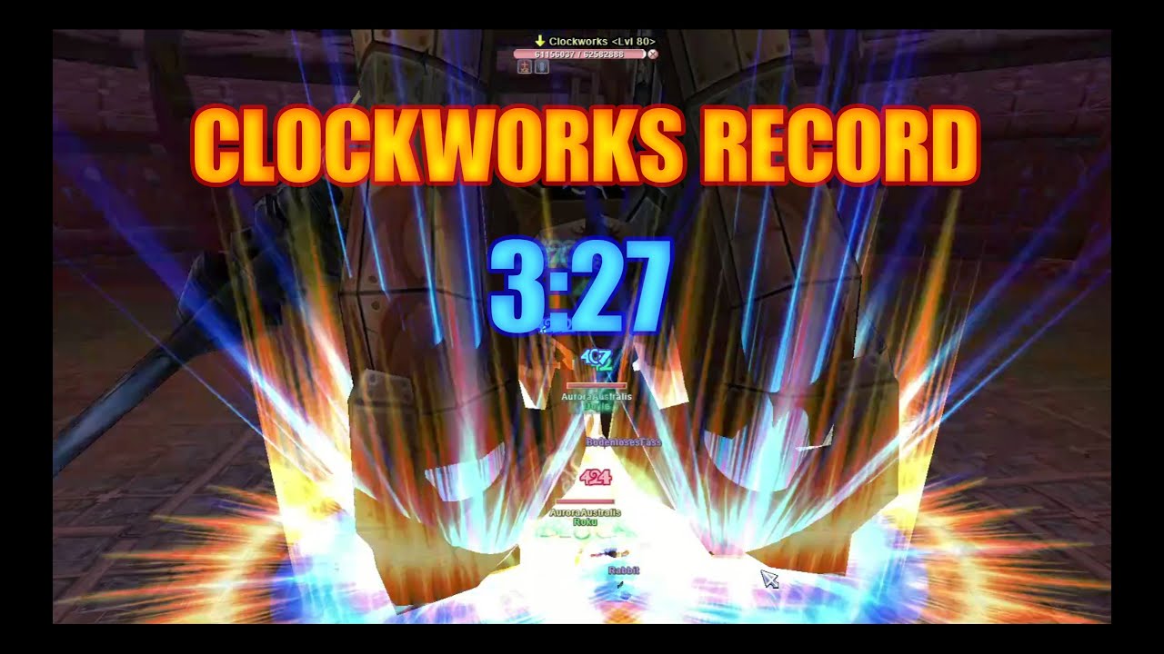 Clockworks Record SOLO[OLD] - 3:27 - Blade - Burudeng - Flyff Universe