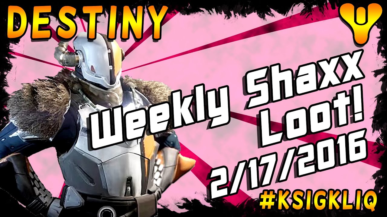 DESTINY Weekly Crucible Bounty Rewards 2/17/2016