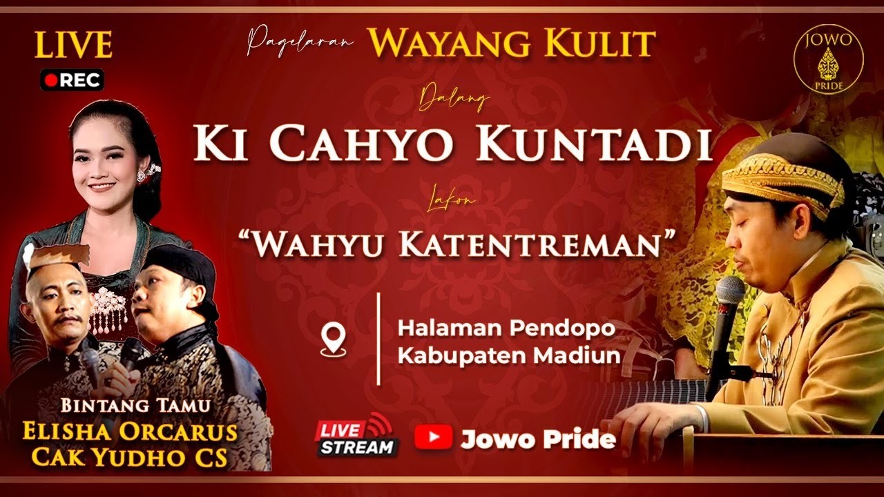 🔴Wayang Kulit Ki Cahyo Kuntadi BT Elisha Orcarus, Cak Yudho & Andik TB Lakon Wahyu Katentreman