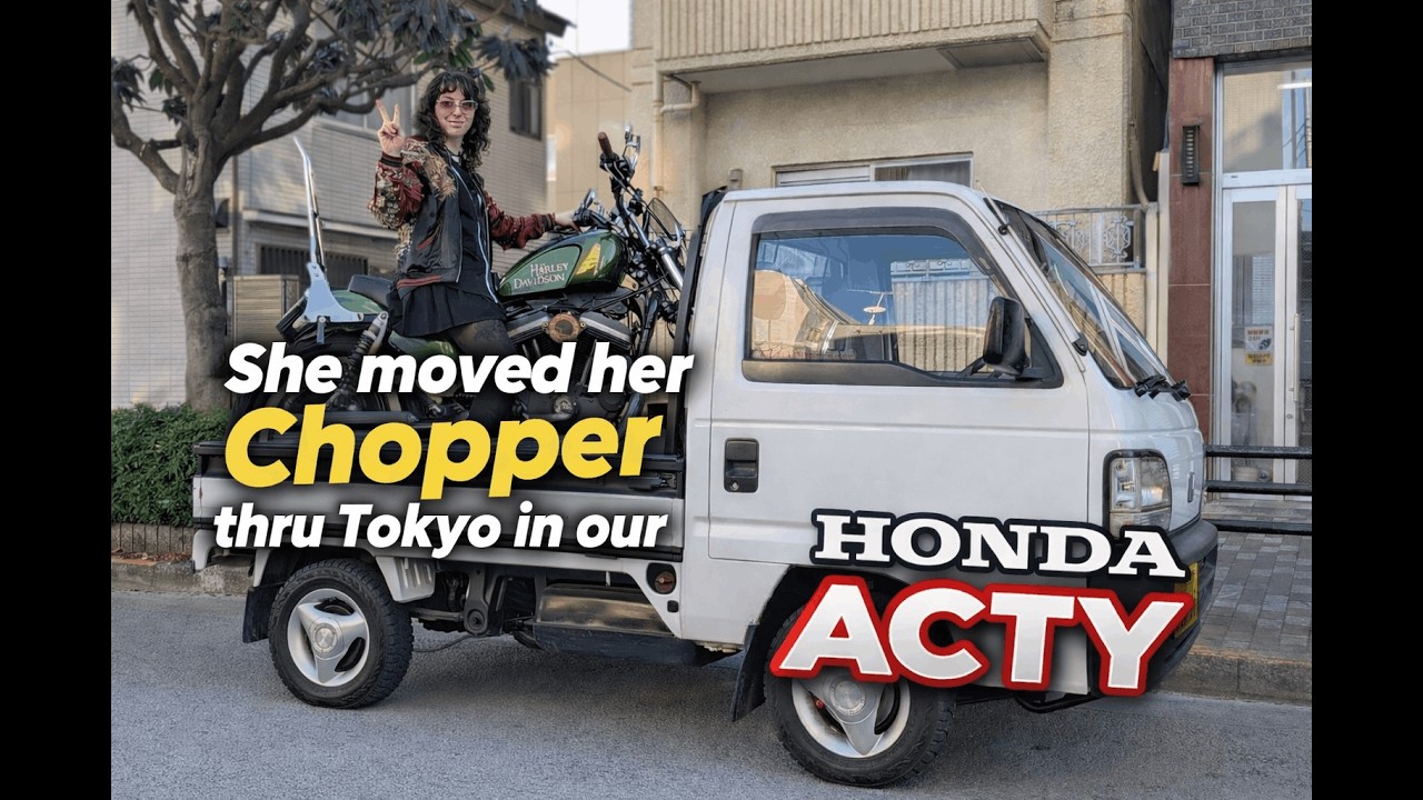 Does a Harley fit in the back of a Honda Acty?