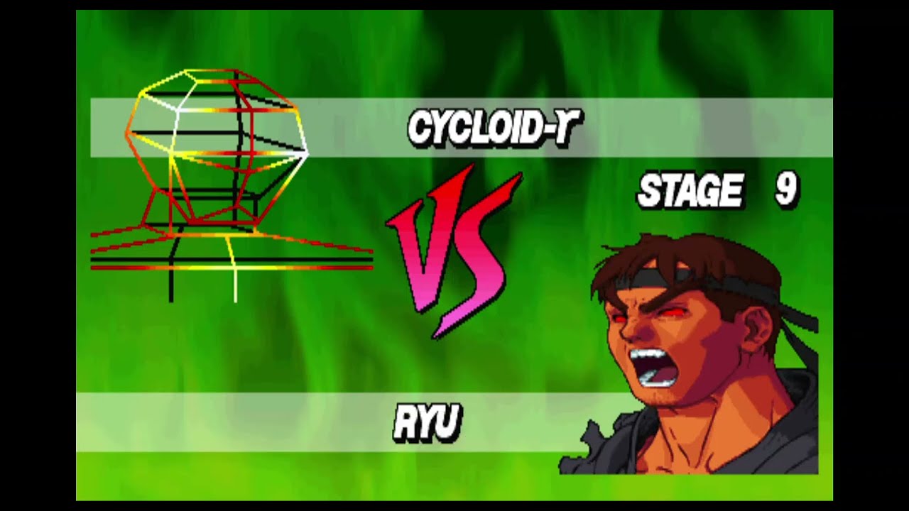 Street Fighter EX plus alpha - Cycloid Gamma arcade mode