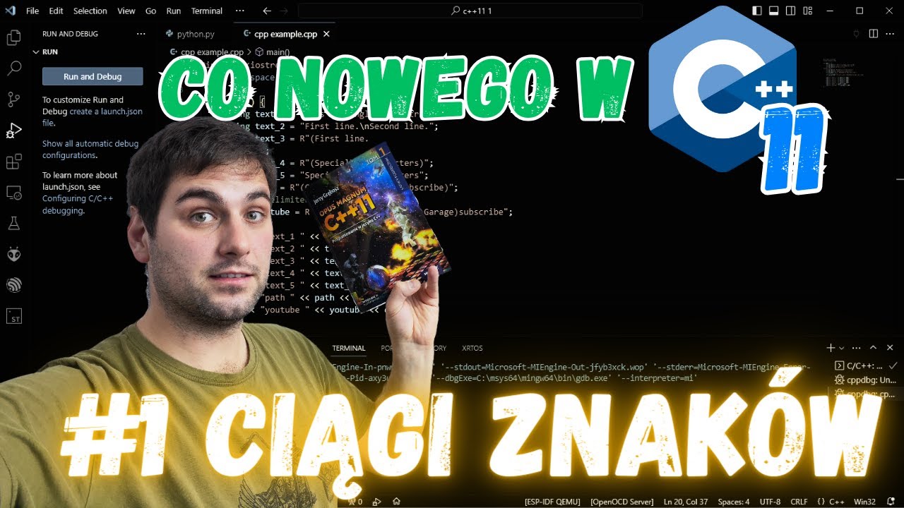 #1 [C++11] Stałe ciągi znaków - stringi. Co nowego w C++11?