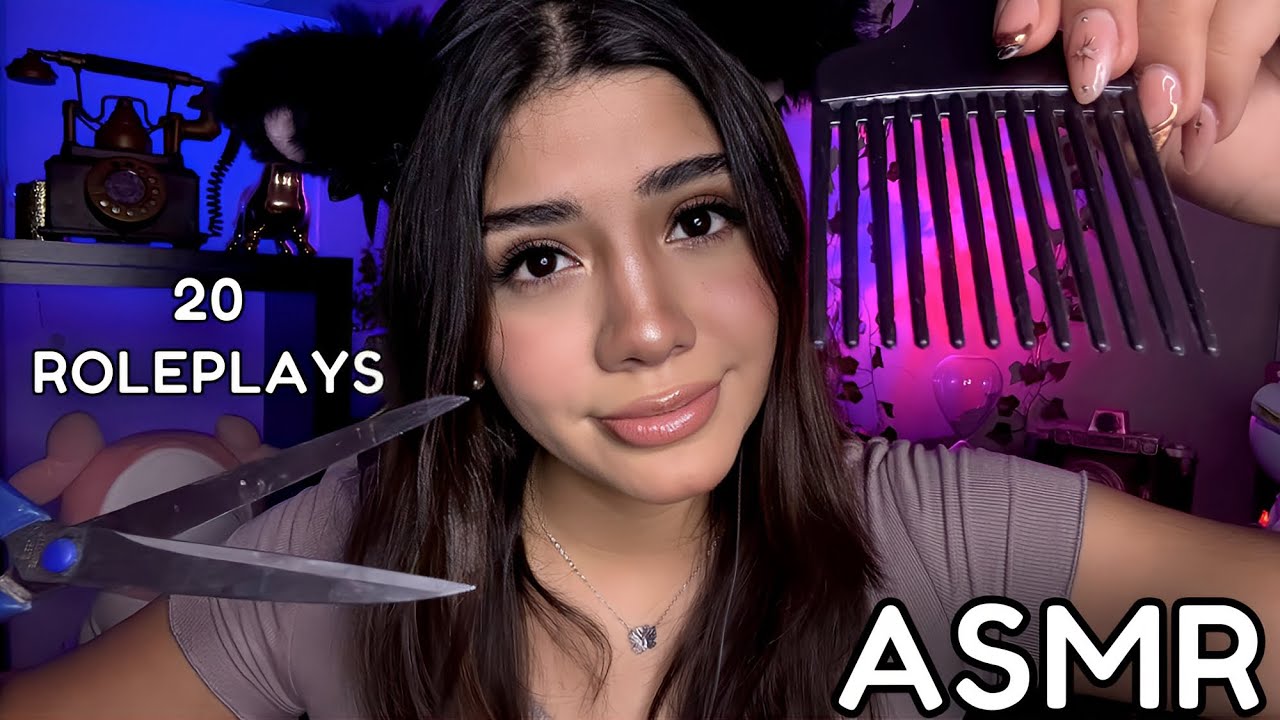 ASMR ESPAÑOL / TE HAGO DORMIR con 20 ROLEPLAYS muy relajantes