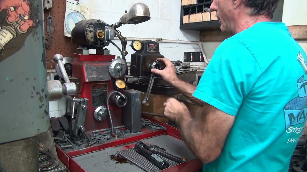 #105 the 1st job at the new old shop 45ci wl wla rod rebuilding honing flat harley by tatro machine