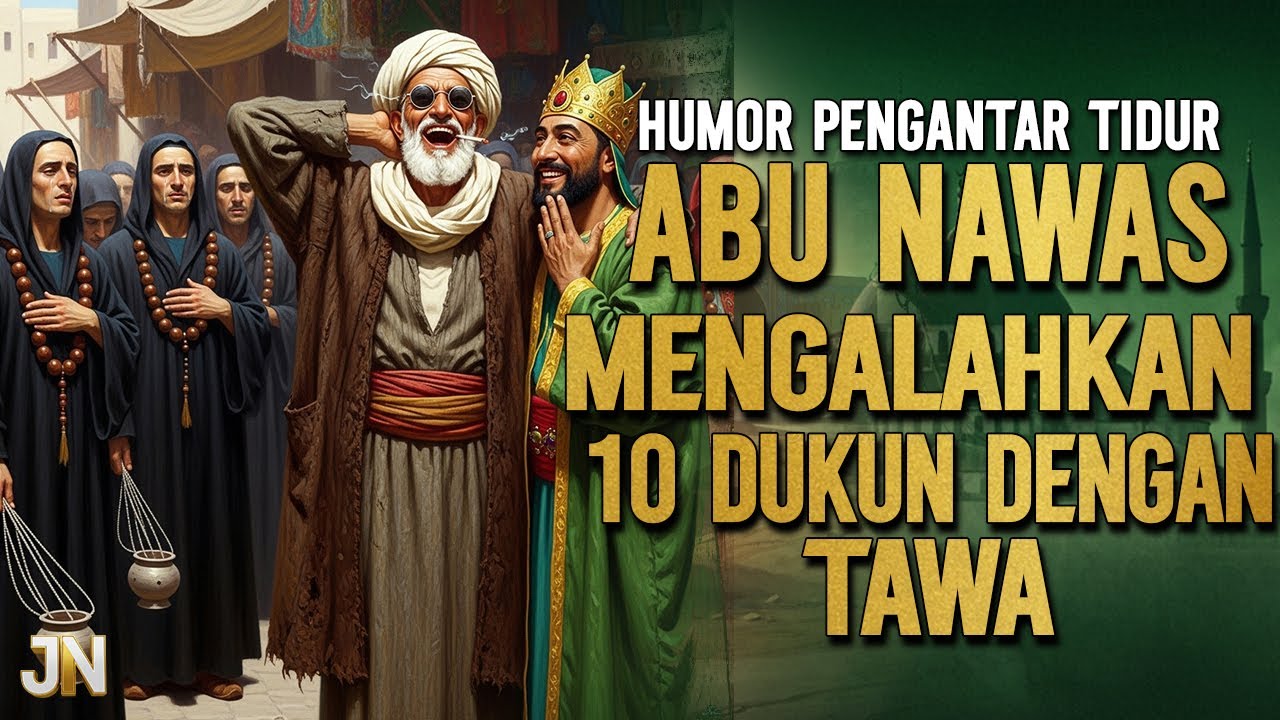 ABU NAWAS  MEMBUAT 10 DUKUN BERTAUBAT DI DEPAN RAJA HARUN || CERITA LUCU PENGANTAR TIDUR