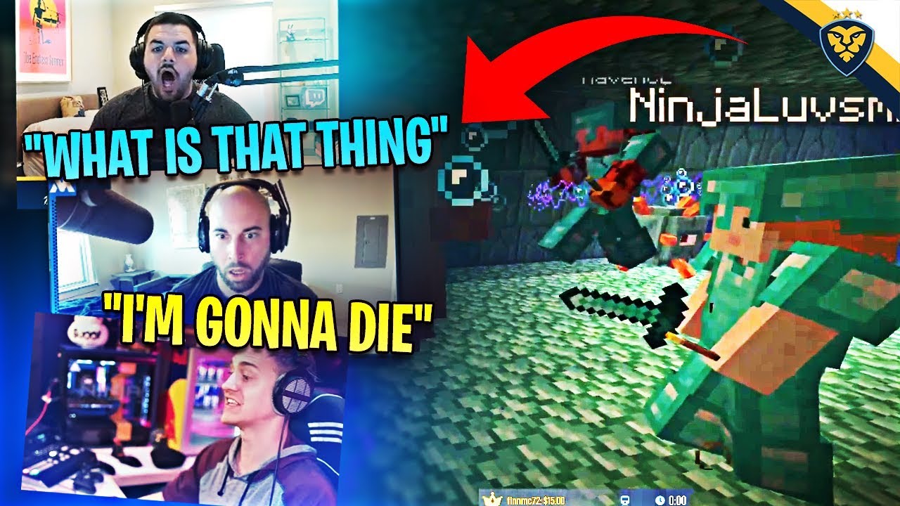 NINJA, COURAGE, AND MAVEN FIGHT THE GUARDIAN TEMPLE IN MINECRAFT! THE HUNTING (Minecraft)