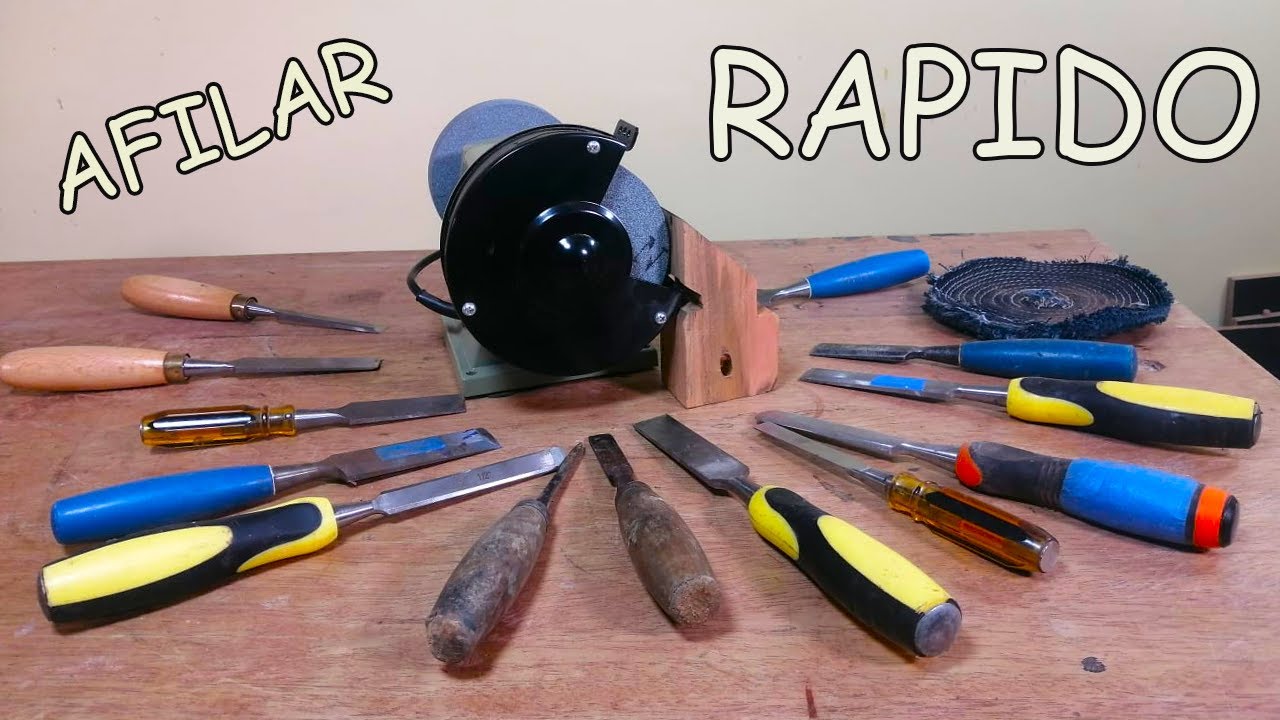COMO AFILAR FORMONES DE CUALQUIER TAMAÑO Y CUCHILLAS DE CEPILLO EN 5 MINUTOS - #DIY - LUIS LOVON
