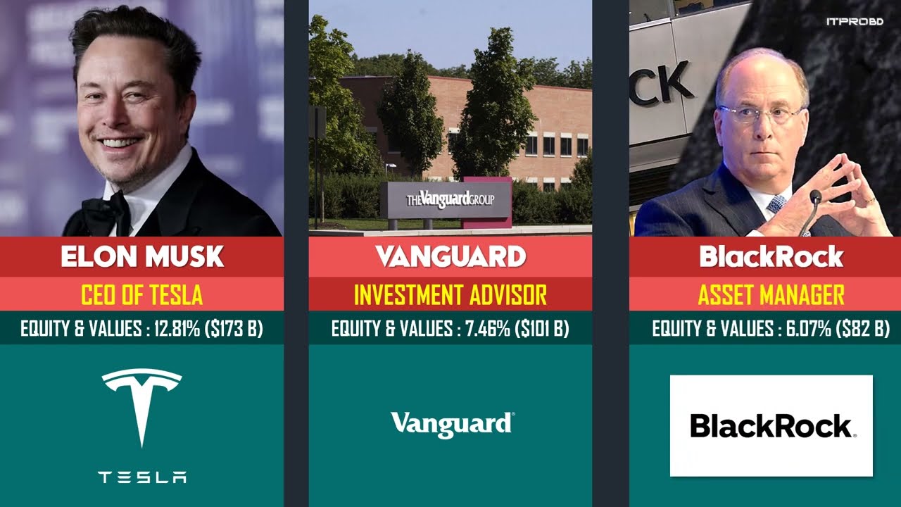 Top 10 Tesla Shareholders | Elon Musk | Tesla Stock 2025