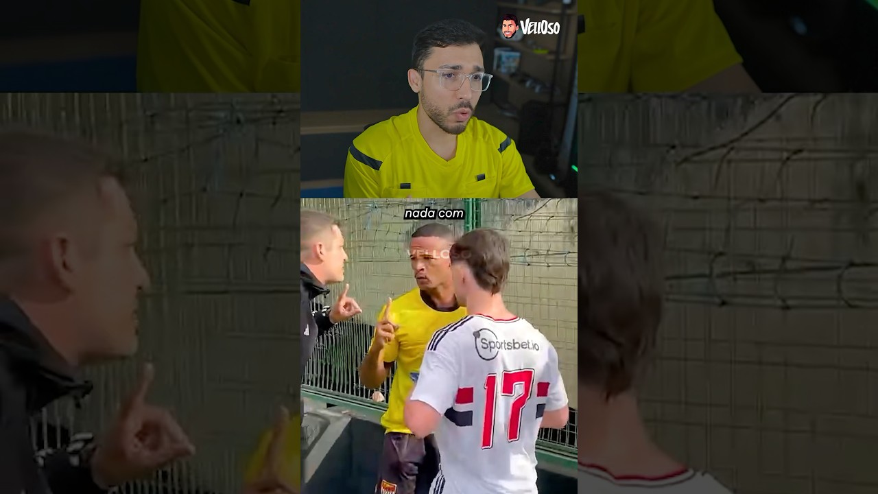 Leitura labial do bandeirinha que agrediu o Sub-17 do S&atilde;o Paulo