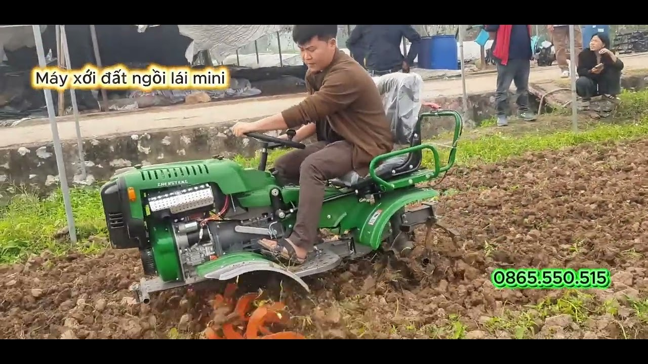 Ruộng khô đất cứng – máy vẫn đi ngọt! Máy xới Zhengteng 18HP xới sâu – đều – tơi xốp!