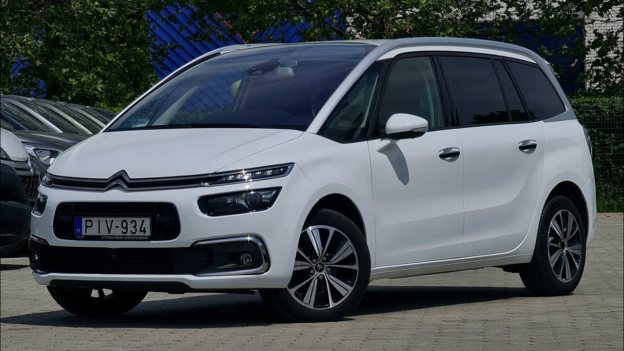 2017 Citroën Grand C4 Picasso Shine 1.6 BlueHDi 120 EAT6 Polar White