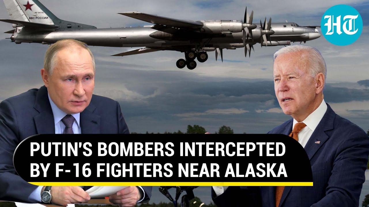 Putin's nuclear-capable bombers in Alaska Air Defense Zone | Tu-95s intercepted by U.S F-16 fighters