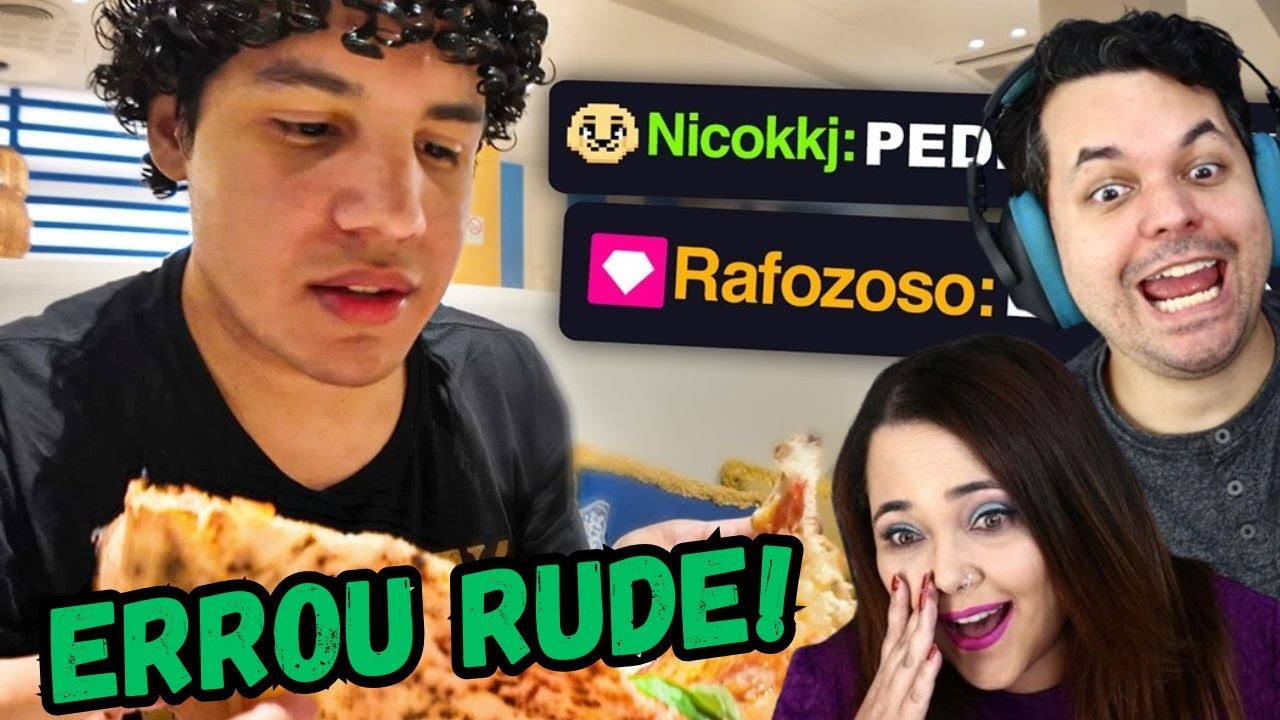 PEDINDO KETCHUP NA PIZZA DA ITALIA - ROMA 📍SolaLIVE ‹ REACT ›