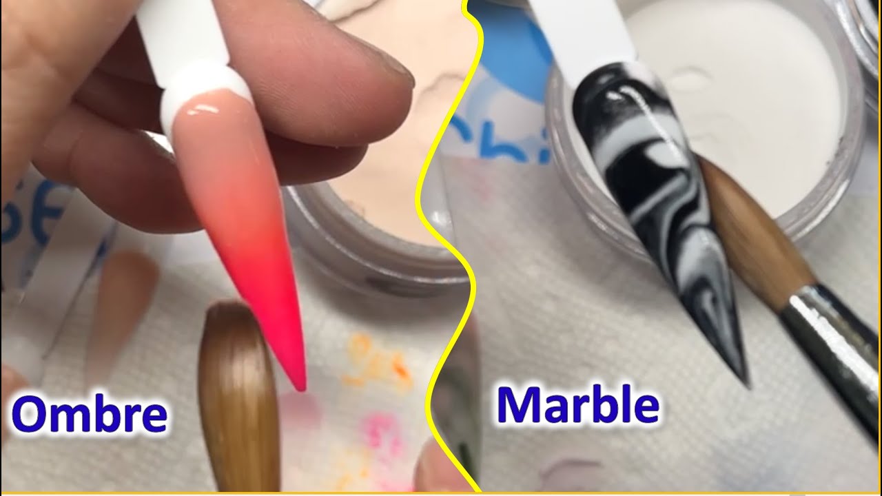 Hướng dẫn điều bột Ombre và Marble | Phong Tran Art