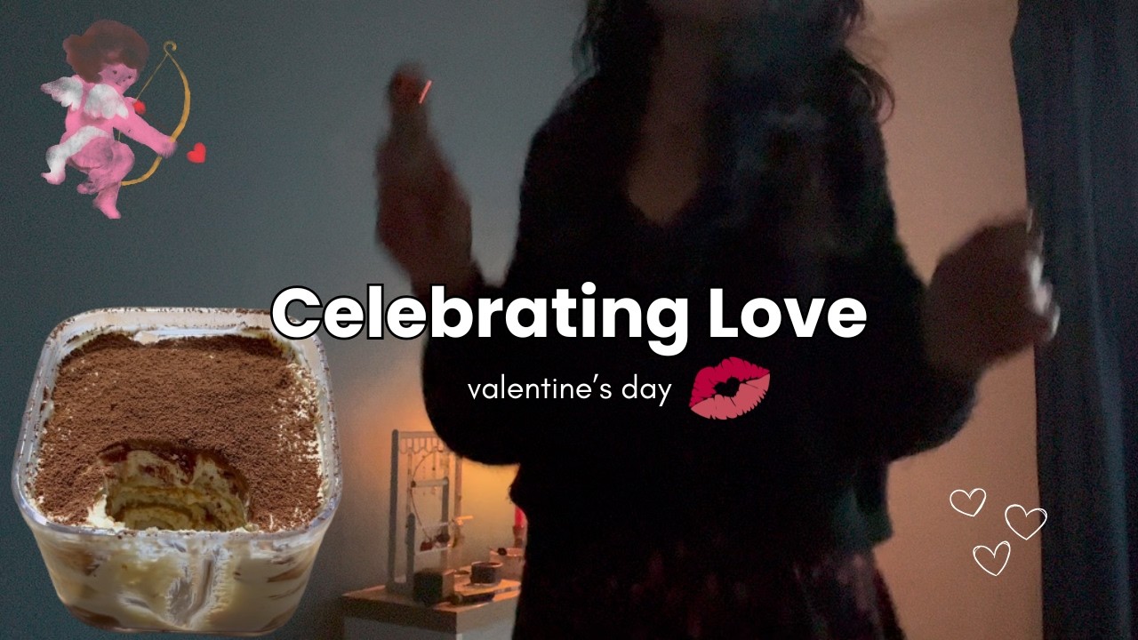 Valentine's Day | Tiramisu, Hot Chocolate & Red Candles 🍒