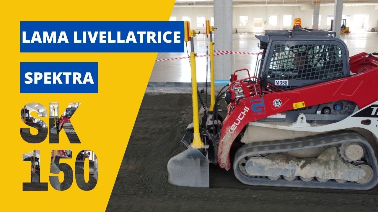 Come lavora la lama livellatrice Spektra SK150