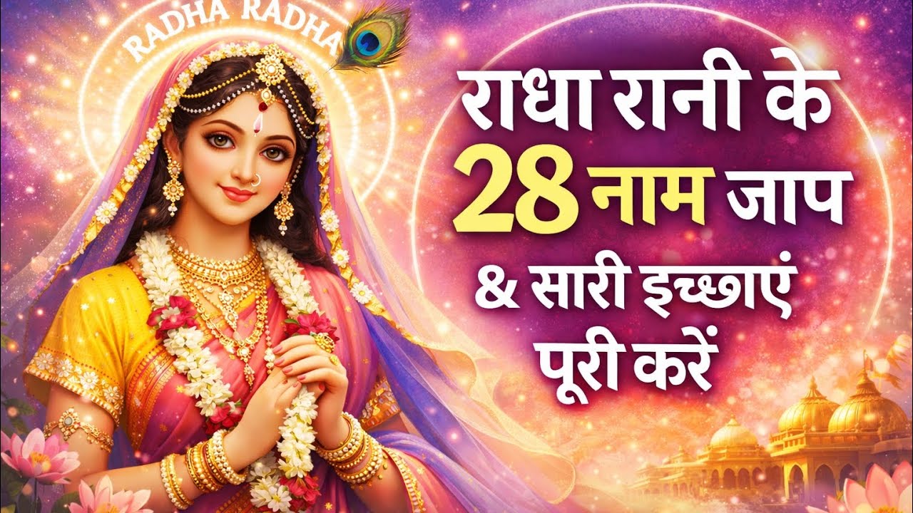 Shri Radha 28 Naam | Radha 28 Names | राधा 28 नाम | Radha Rani 28 Naam | Radha Naam Jap🌼🕉️