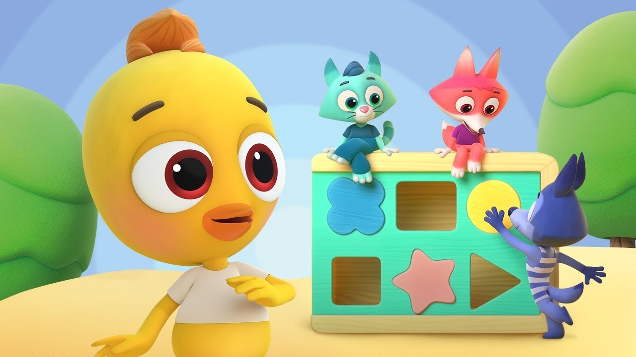 Learn Shapes with Beadies 🟧 🟢 Baby Learning Cartoon 🤗 Beadies - Episode 21 🐣 Cartoon Box Learning