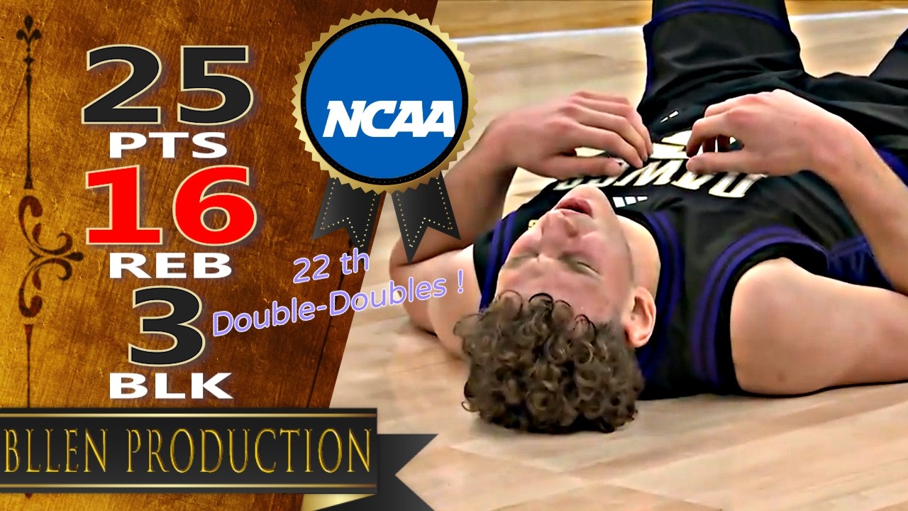 Hannes Steinbach - 25 Pts, 16 Reb Full Highlights｜Washington Huskies vs Wisconsin Badgers｜2026.03.12
