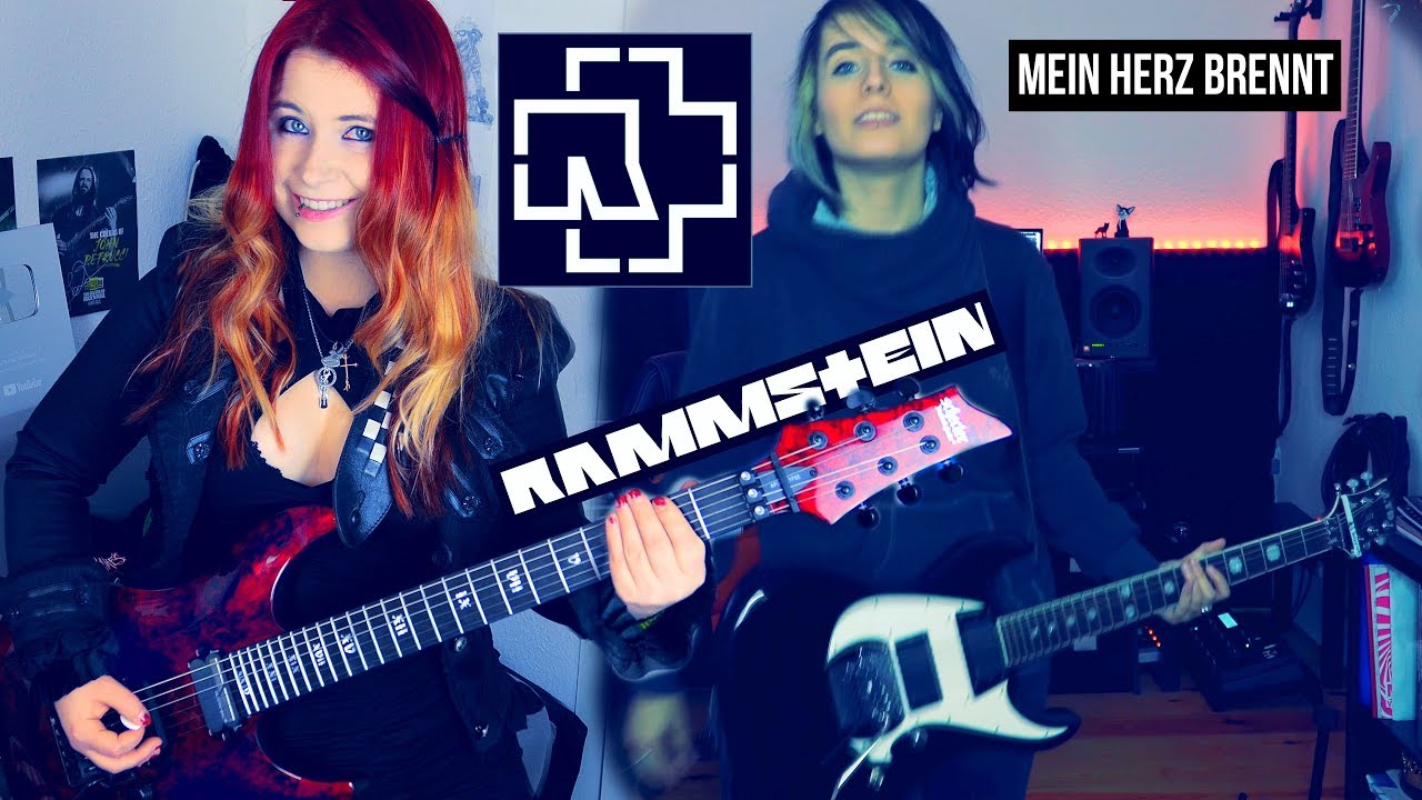 RAMMSTEIN - Mein Herz Brennt [GUITAR COVER] with SOLO | Jassy J & VanValia Boese Fuchs
