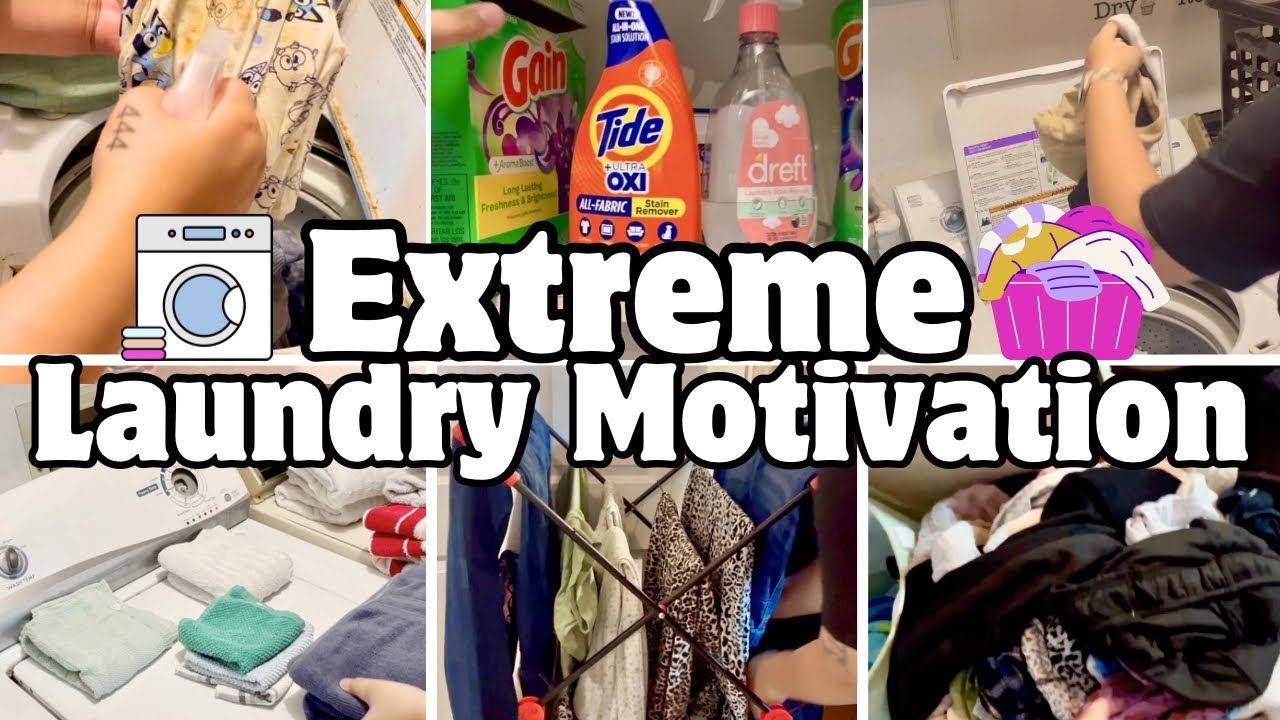 *EXTREME* LAUNDRY MOTIVATION | WEEKLY LAUNDRY ROUTINE | ALL DAY LAUNDRY | CLEAN WITH ME