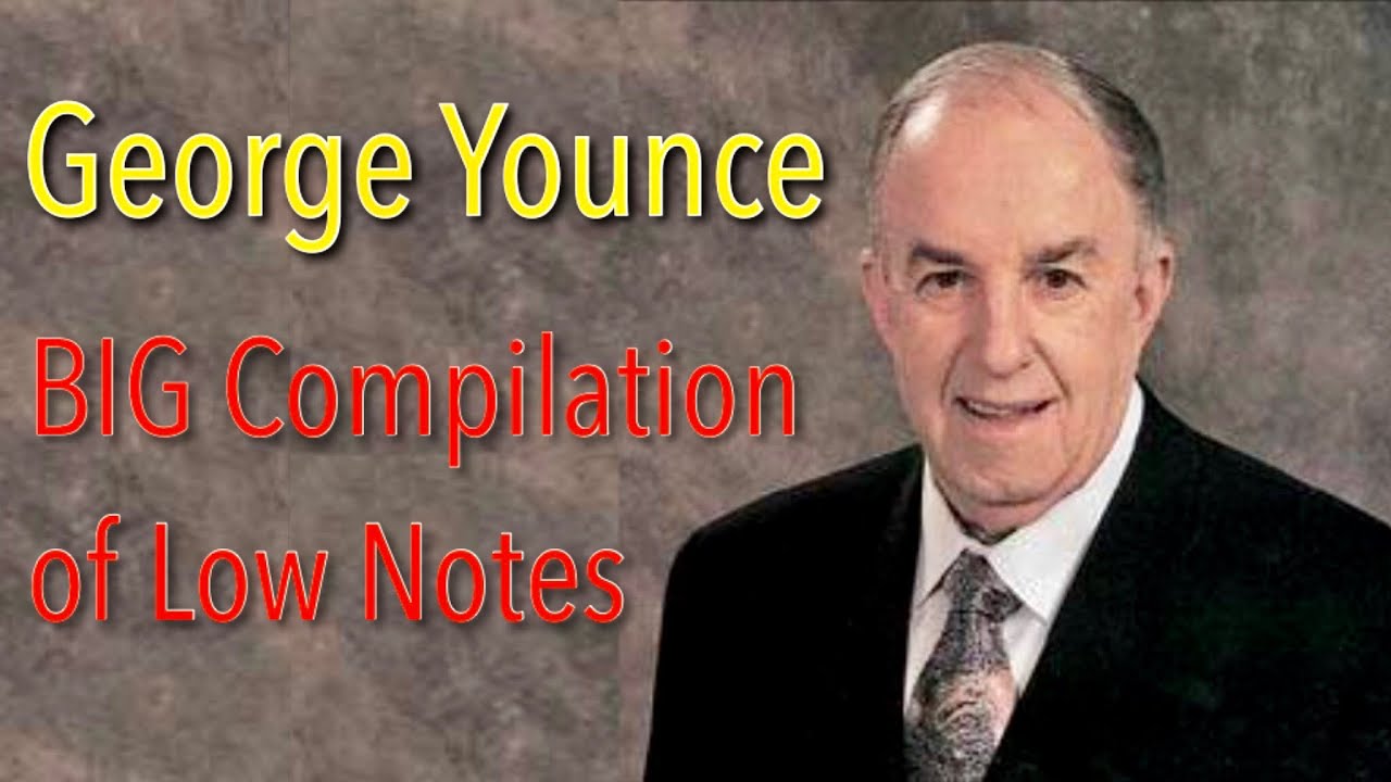 George Younce Big Compilation of Low Notes - C2 to C#1 Bass