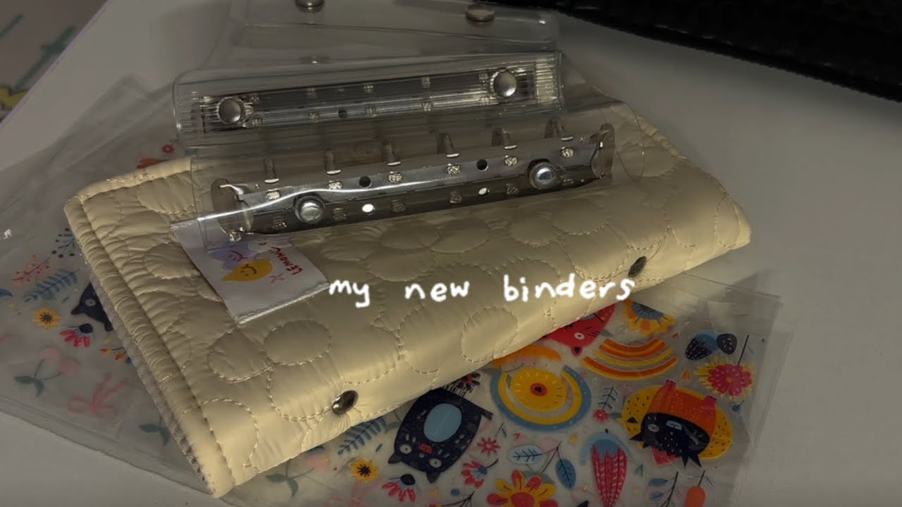 ୭  🧷 my new binders | stickers ୭ ˚.  🎀 #silentvlog #cozy #adayinmylife #asmr 