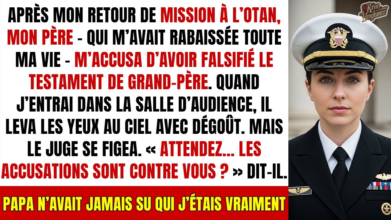 De retour d’une mission OTAN, je ne pensais pas que mon père me traînerait en justice.