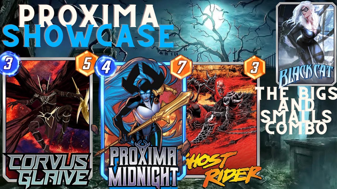 Marvel Snap: Proxima Midnight Showcase Bigs and Smalls Combos (Black Order Discard)