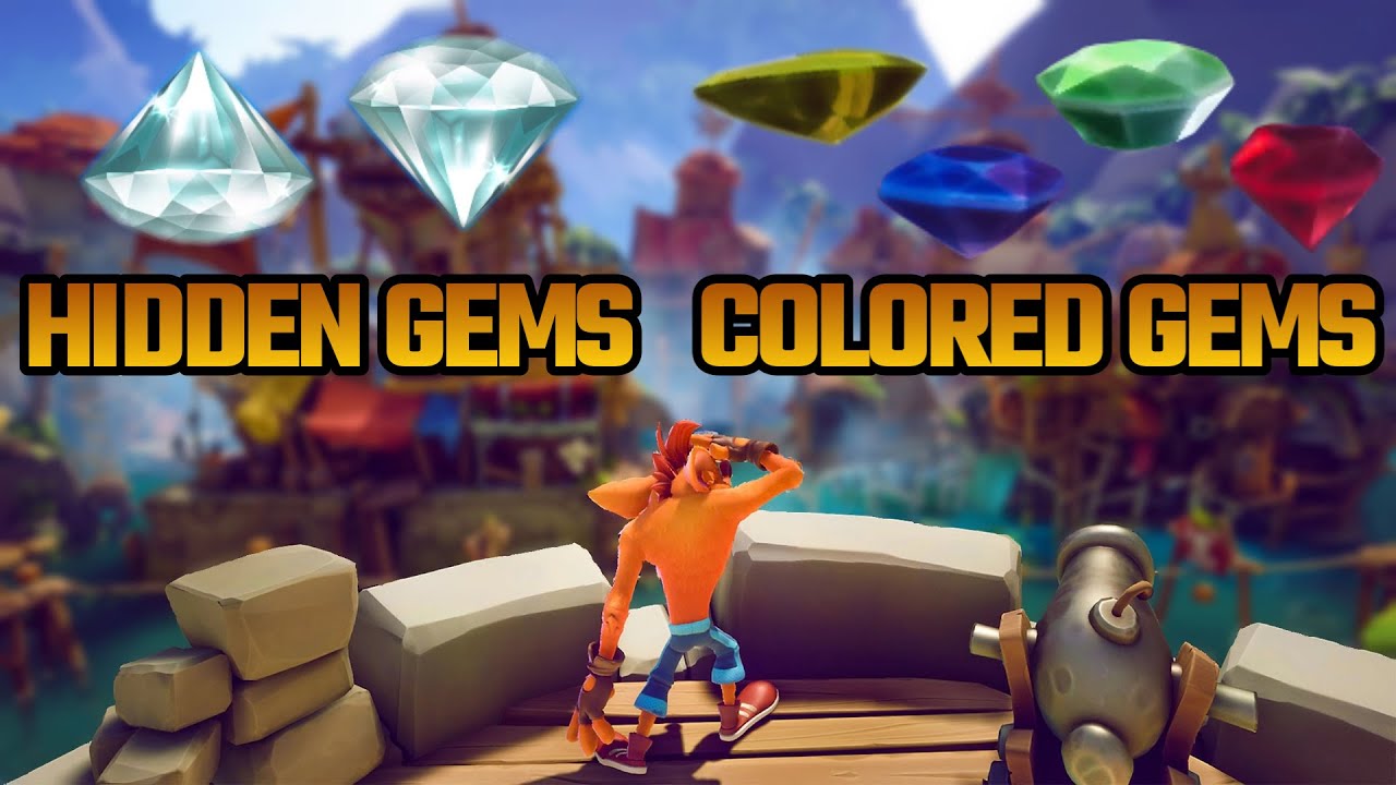 All Hidden And Colored Gems Location | Crash Bandicoot 4 - It's About Time